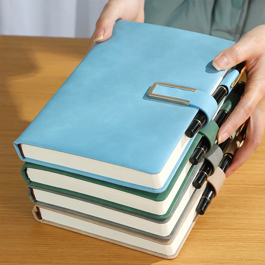 Vintage A5 leather notebook