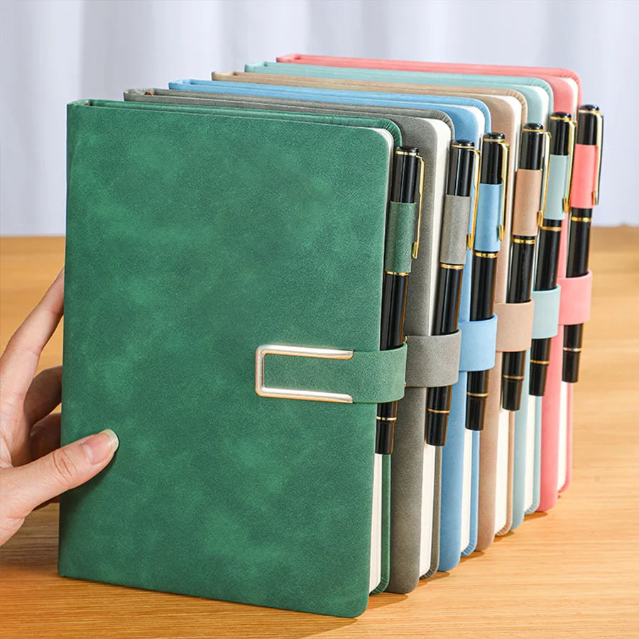 Vintage A5 leather notebook